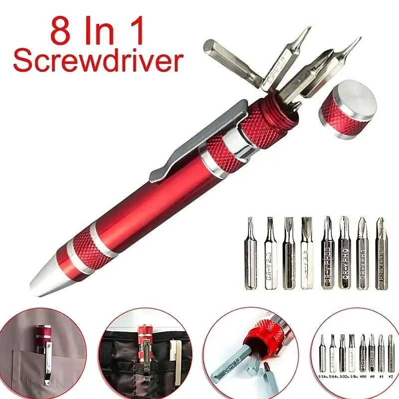8-in-1-Schraubendreherstift aus