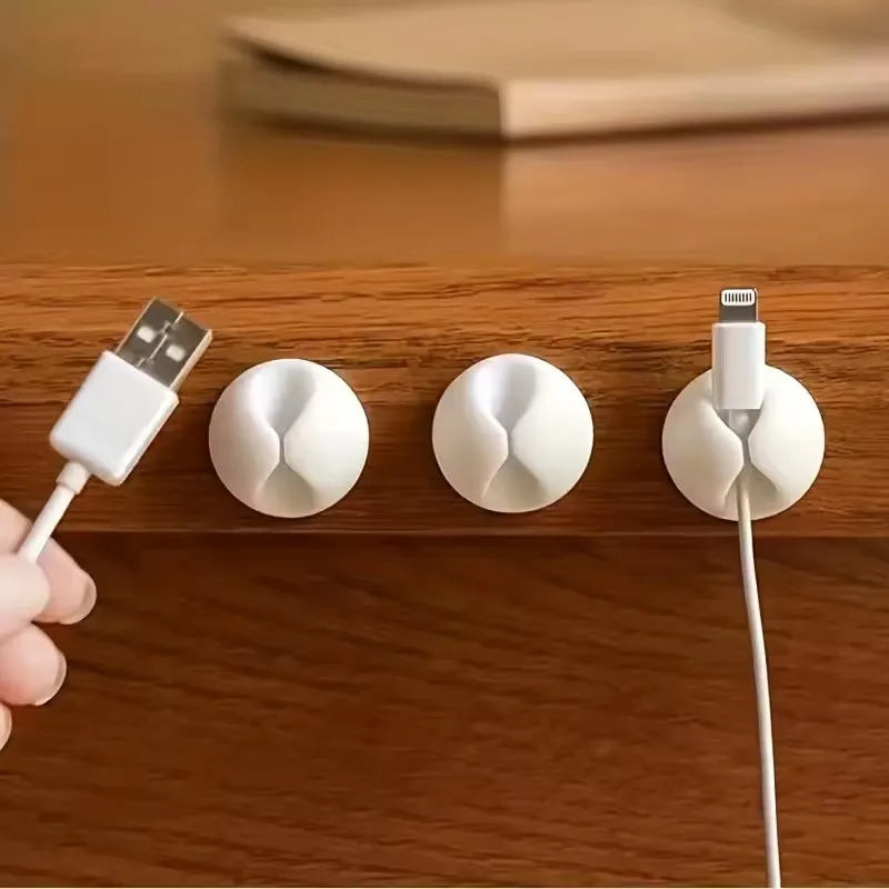 Desktop-Kabelclips Tragbare Selbstklebende