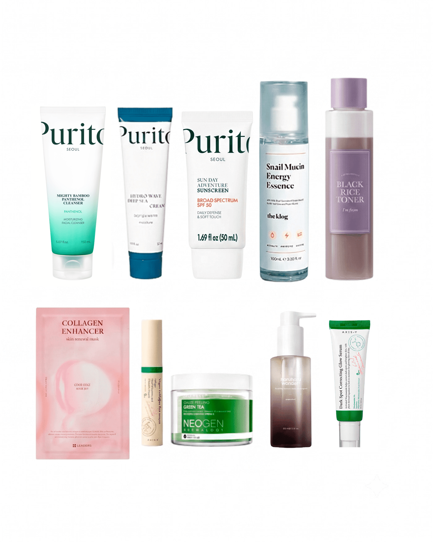 10-Step Korean Skincare Routine coffret (Combination Skin Type)